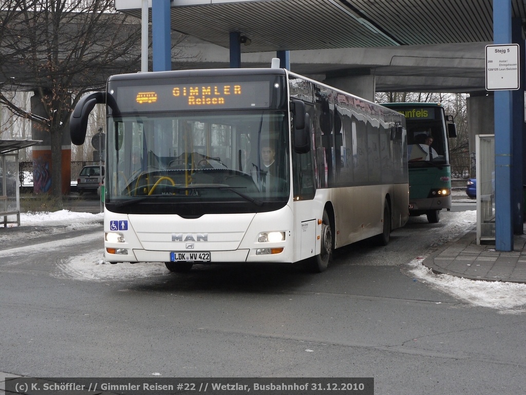 LDK-WV 422 Wetzlar Busbahnhof 31.12.2010