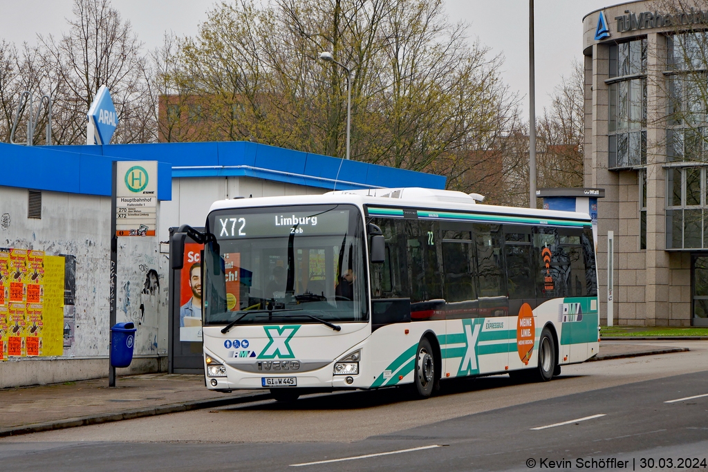GI-W 445 | Wiesbaden Hauptbahnhof (Bussteig 1) | 30.03.2024