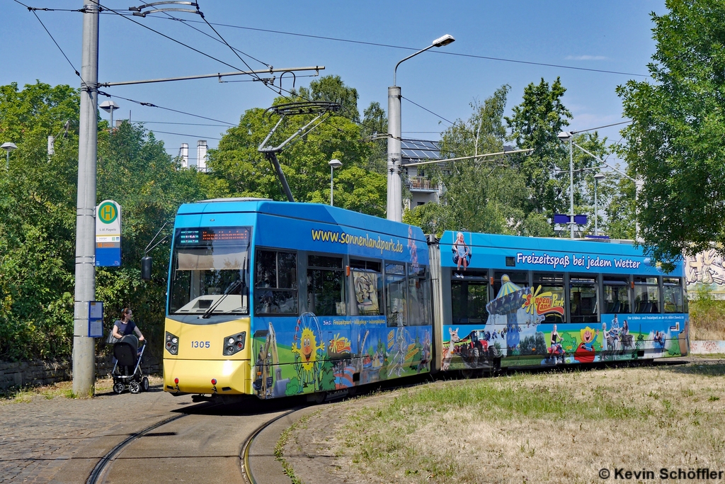 Wagen 1305 | Plagwitz S-Bahnhof | 05.07.2018