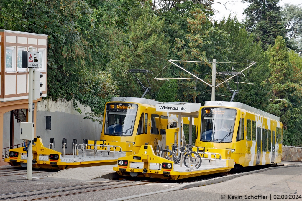 Wagen 1101+1111 und Wagen 1103+1112 | Wielandshöhe | 02.09.2024