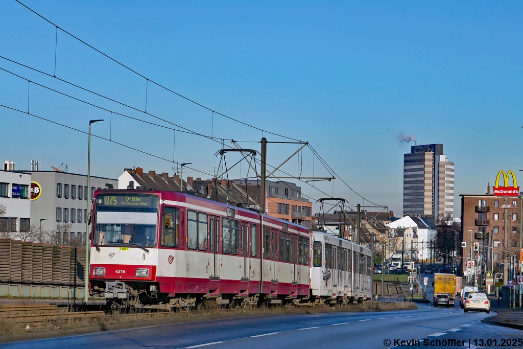 Wagen 4219 | Neuss Düsseldorfer Straße | 13.01.2025