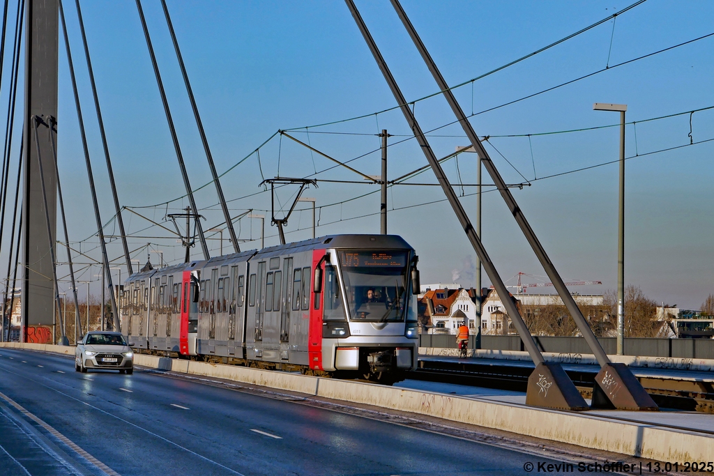 Wagen 4311 u.a. | Oberkasseler Brücke | 13.01.2025