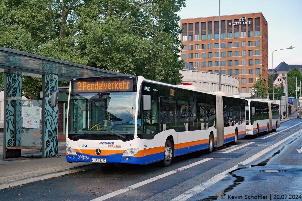 Wagen 386 | WI-VG 1386 | Hauptbahnhof (Bussteig A) | 22.07.2024