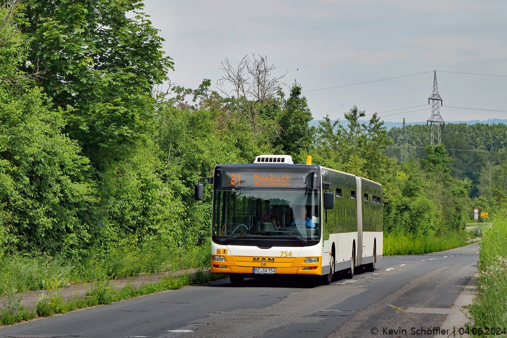 Wagen 754 | MZ-SW 754 | Mombach Am schwarzen Weg | 04.06.2024