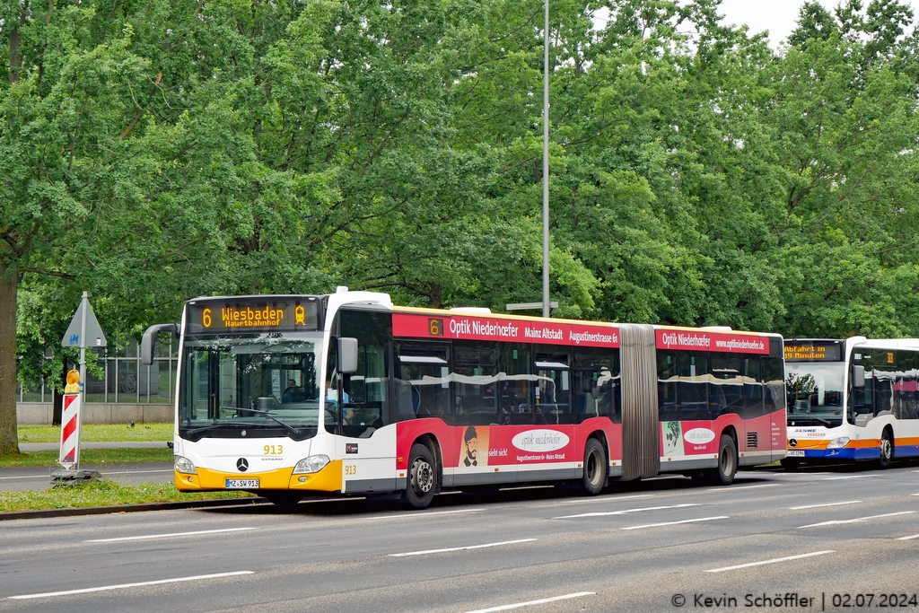 Wagen 913 | MZ-SW 913 | Wiesbaden Gustav-Stresemann-Ring | 02.07.2024