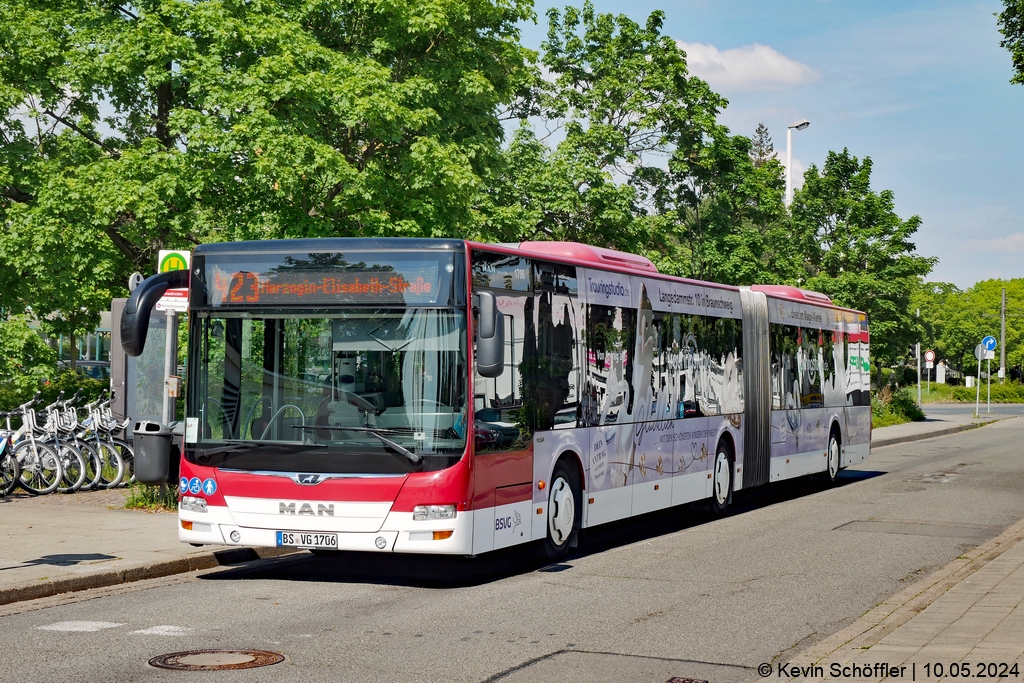 Wagen 1706 | BS-VG 1706 | Weststadt Donauknoten | 10.05.2024